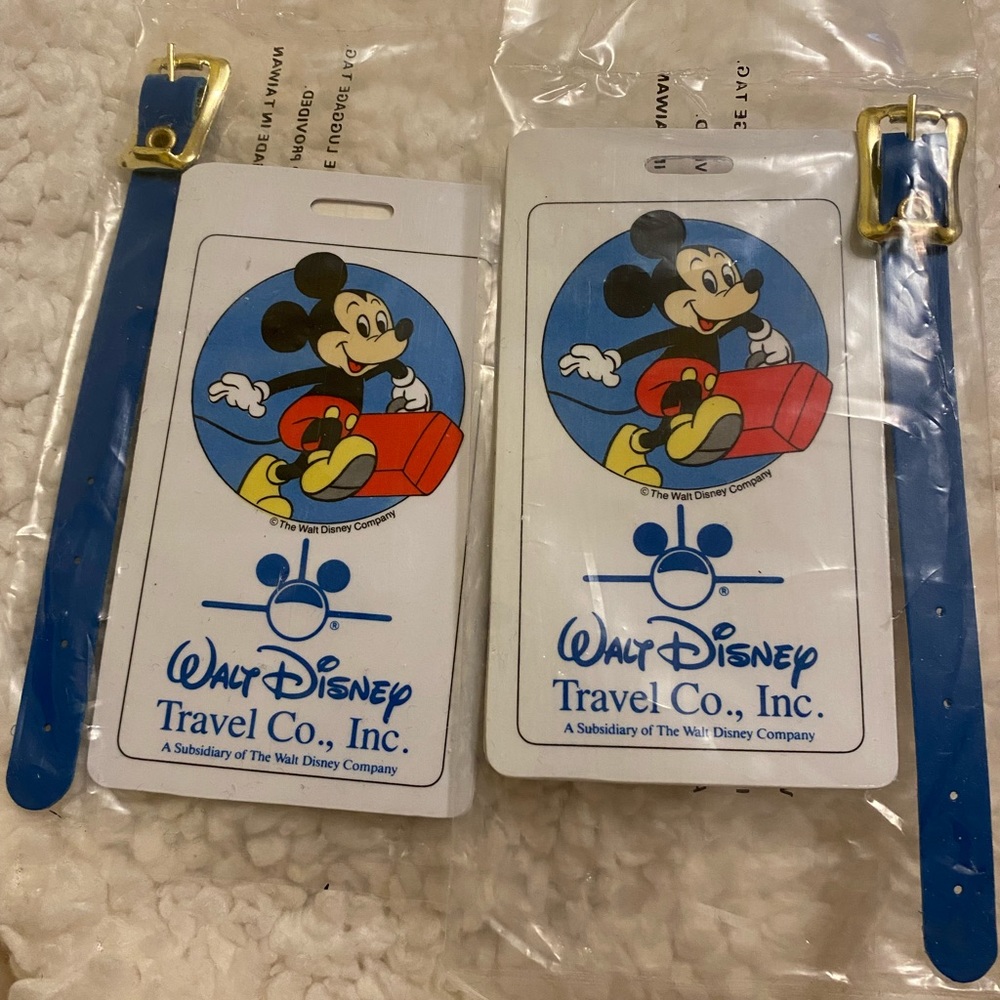 Walt Disney travel co. Luggage tags..Rare find.